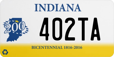 IN license plate 402TA