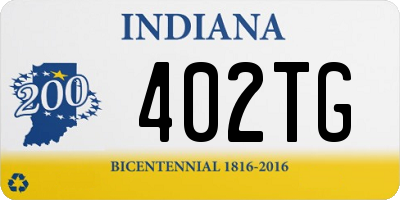 IN license plate 402TG