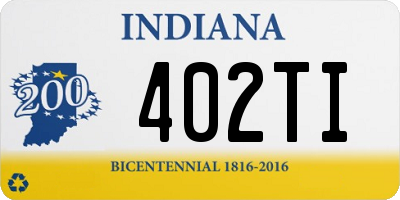 IN license plate 402TI