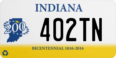 IN license plate 402TN