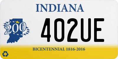 IN license plate 402UE