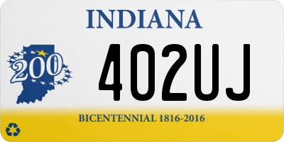 IN license plate 402UJ