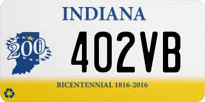 IN license plate 402VB