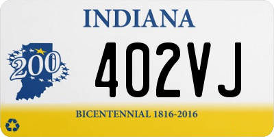 IN license plate 402VJ