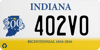 IN license plate 402VO