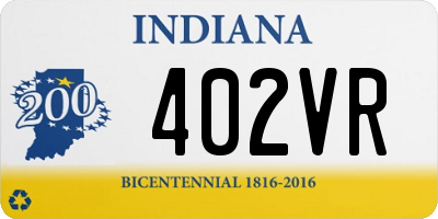 IN license plate 402VR