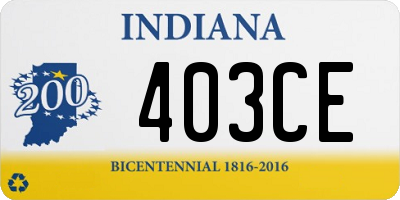 IN license plate 403CE