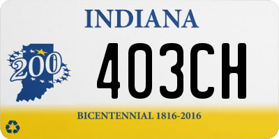 IN license plate 403CH