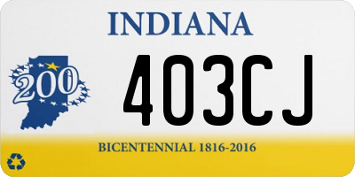 IN license plate 403CJ