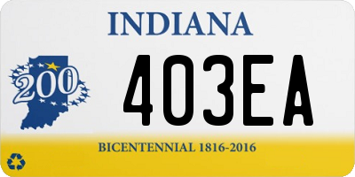 IN license plate 403EA