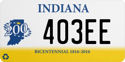 IN license plate 403EE