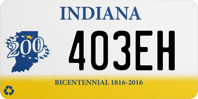 IN license plate 403EH