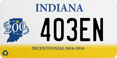 IN license plate 403EN