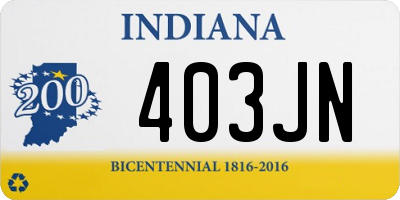 IN license plate 403JN