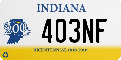 IN license plate 403NF