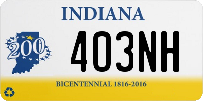 IN license plate 403NH