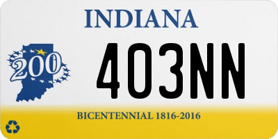 IN license plate 403NN