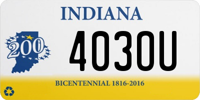 IN license plate 403OU