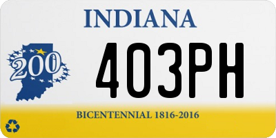 IN license plate 403PH