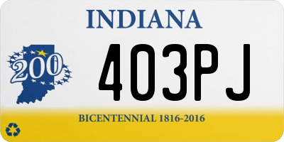 IN license plate 403PJ