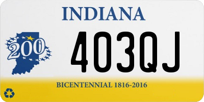 IN license plate 403QJ