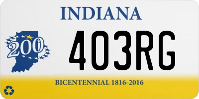 IN license plate 403RG