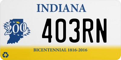 IN license plate 403RN