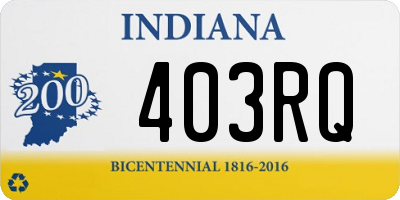 IN license plate 403RQ