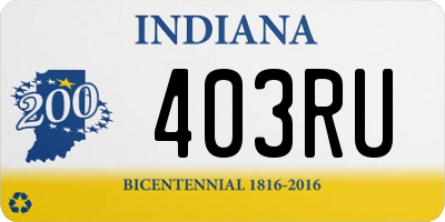 IN license plate 403RU