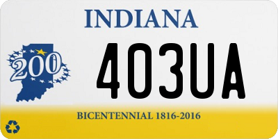 IN license plate 403UA