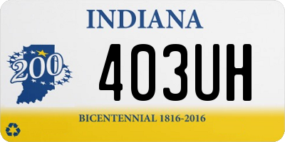 IN license plate 403UH