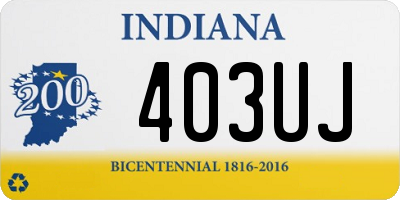 IN license plate 403UJ