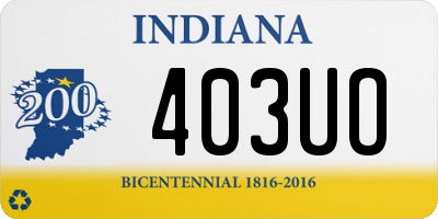 IN license plate 403UO