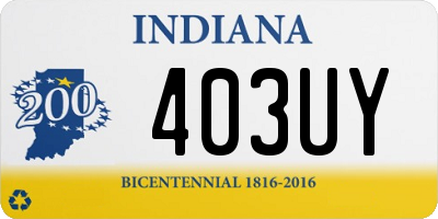 IN license plate 403UY