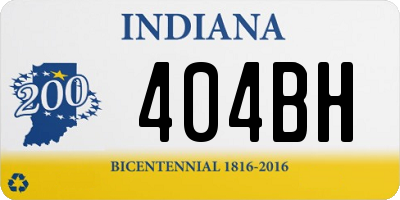 IN license plate 404BH