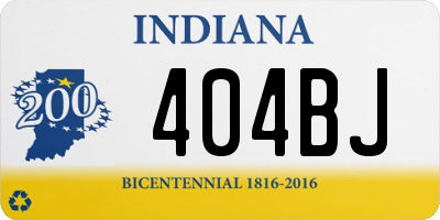 IN license plate 404BJ