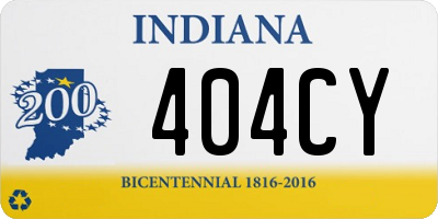 IN license plate 404CY