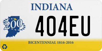 IN license plate 404EU