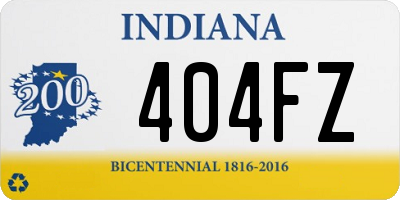 IN license plate 404FZ