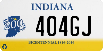 IN license plate 404GJ