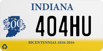 IN license plate 404HU