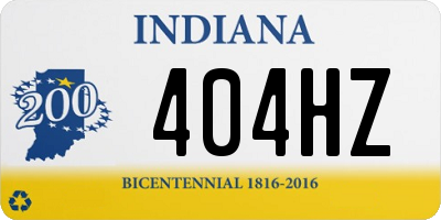 IN license plate 404HZ