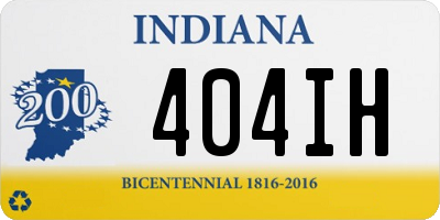 IN license plate 404IH