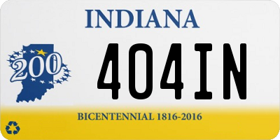 IN license plate 404IN
