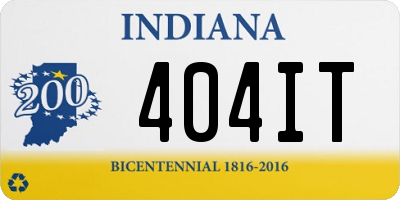 IN license plate 404IT