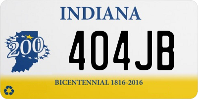 IN license plate 404JB