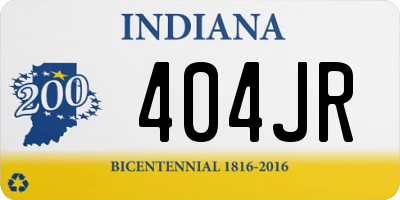 IN license plate 404JR