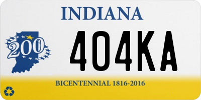 IN license plate 404KA