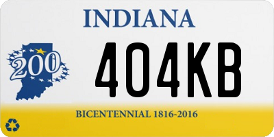 IN license plate 404KB