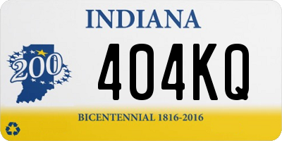 IN license plate 404KQ